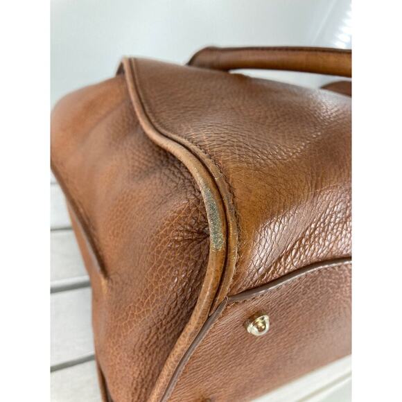 BRAHMIN, LARGE BROWN PEBBLED LEATHER HANDBAG - Picture 8 of 16